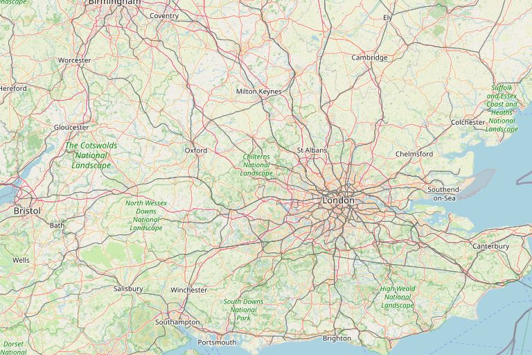Map of Greater London showing the towns we cover